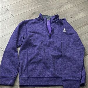 Adidas Men's Zip-Up Purple Sweater